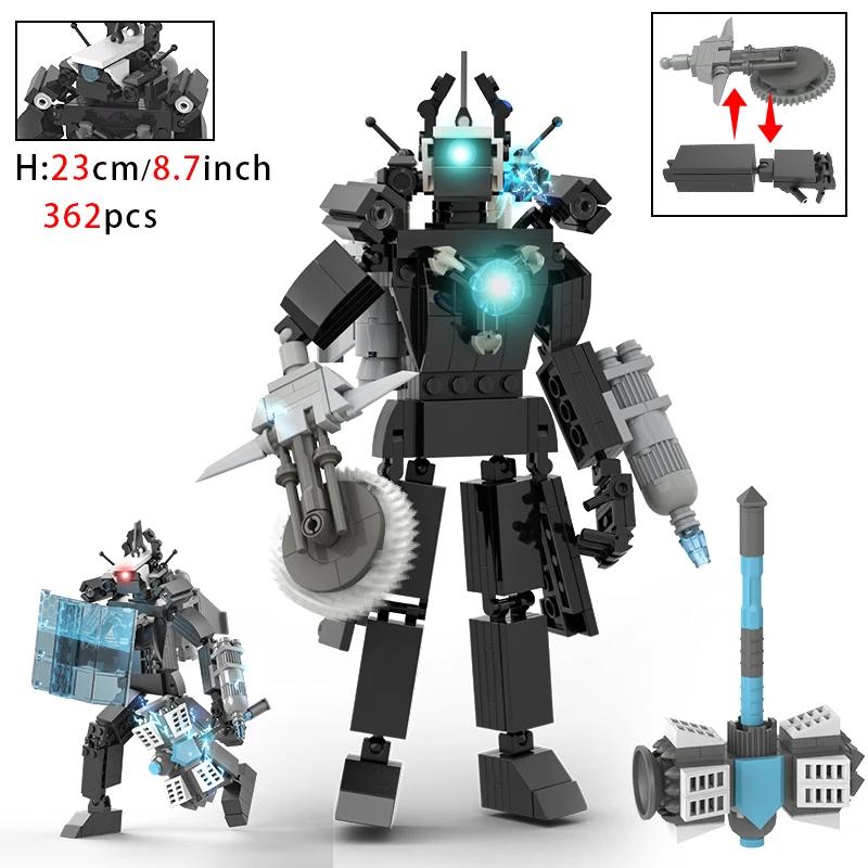 New Skibidi Toilet Weapon Titan TVMan Action Figure Building Block Toys For Boys Cameraman Bricks DIY Model For Kid Adult Gifts