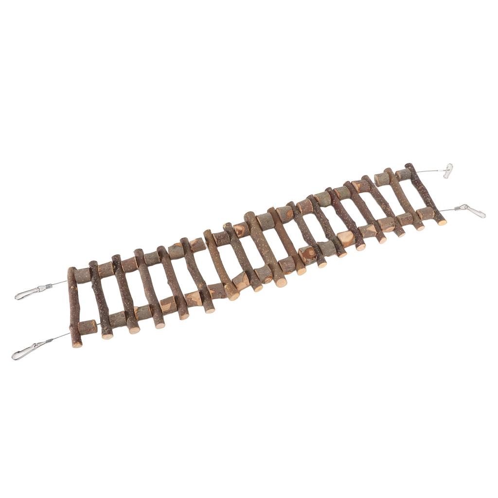 Escalera de Escalada para Mascotas Molienda de Dientes Ambiental Duradera Flexible Puente de Escalera de Madera para Loro