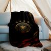 German Football Crest Print Flannel Blanket, Soft Warm Lightweight Throw Blanket for living Room,Sofa Bed Camping office