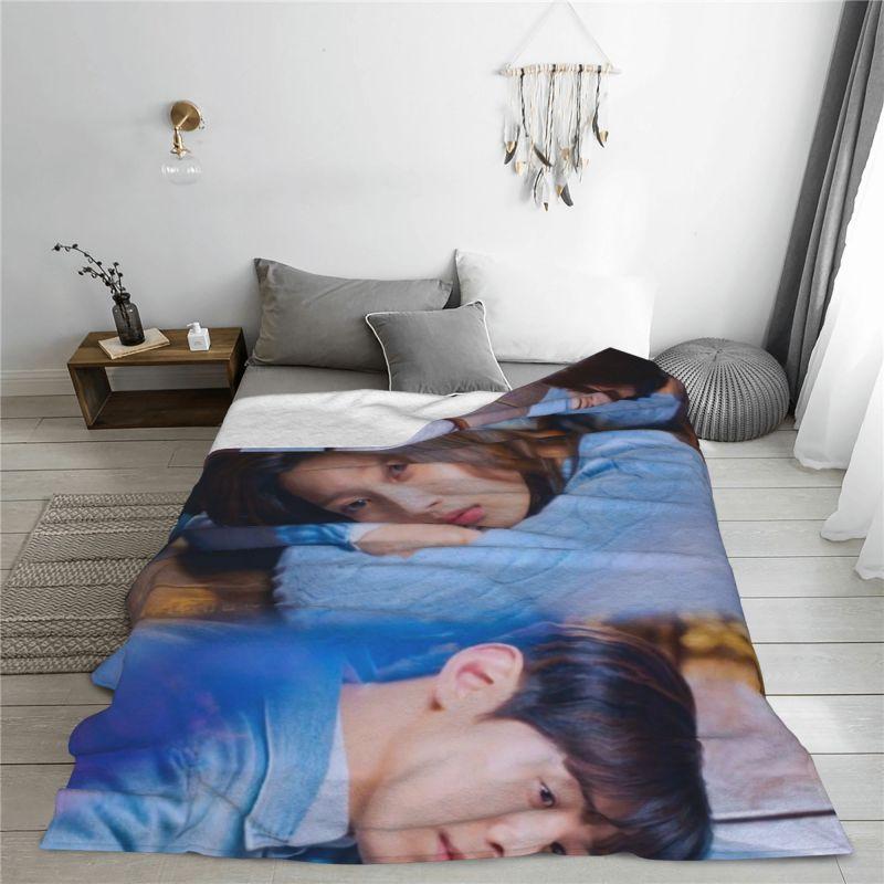 Custom True Beauty Blanket 3D Printed Soft Flannel Fleece Warm Hwang In Youp Cha EunWoo Throw Blankets for Home Bed Sofa Quilt
