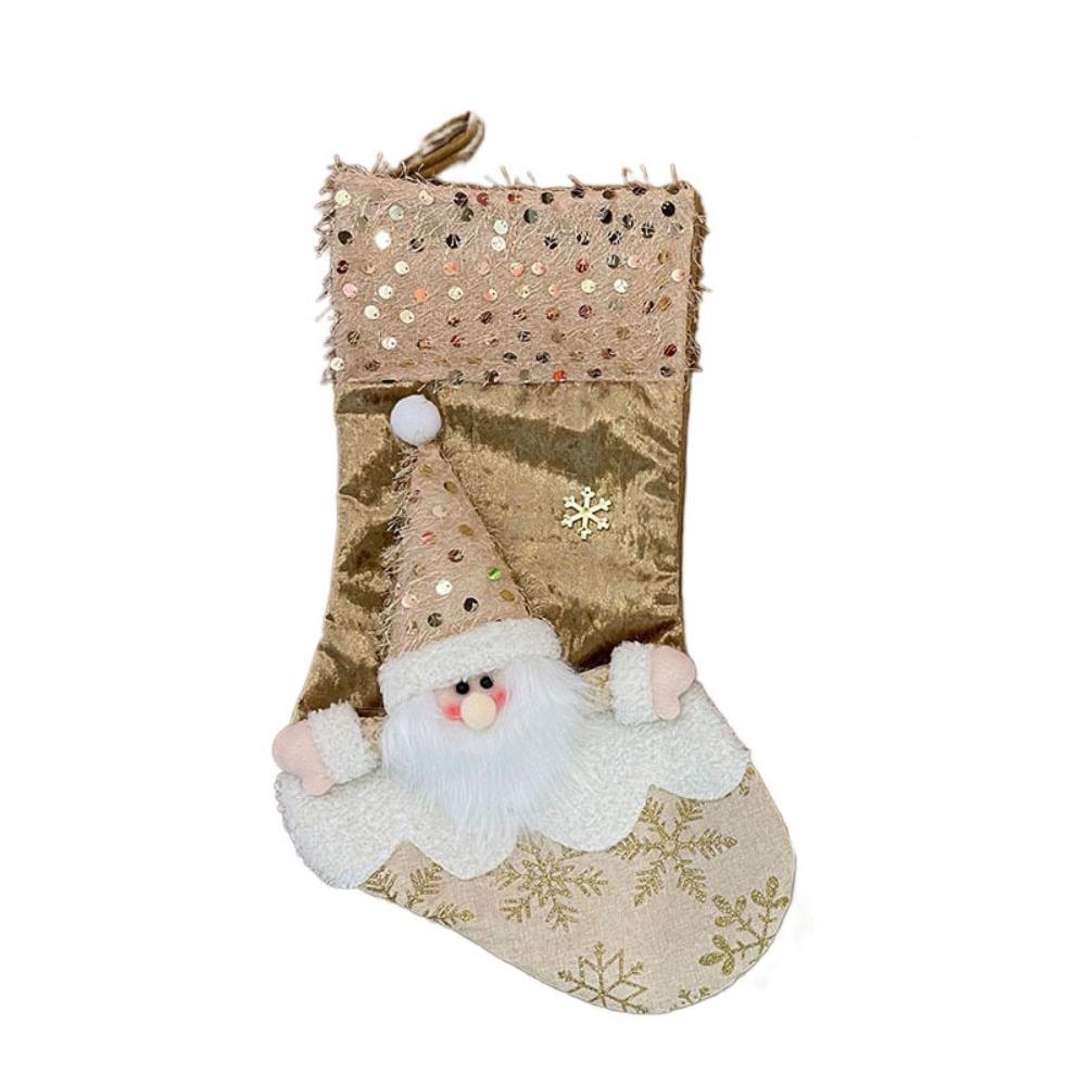 With Sequins Christmas Gift Bag 3D Christmas Socks Cartoon Christmas Tree Ornaments  Children