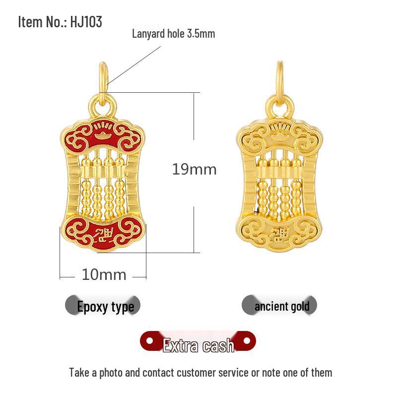 Ancient Gold Sand Cloisonné Beads for DIY Jewelry: Small Drop Pendant Necklace & Bracelet Accessories