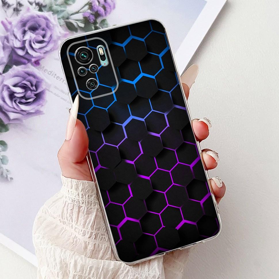 Colorful Pattern Case For Xiaomi Redmi Note 10 4G Ultra Slim Soft Silicone Case For Redmi Note 10 10S Note10 Note10S Cover Coque