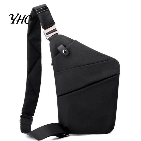 Security Anti-theft Bag Anti Theft Travel Slim Sling Large Capacity Zipper Closure Adjustable Crossbody for Women Men Functional Shoulder