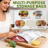 10Pcs/Bag Kitchen Aluminum Foil Fresh-keeping Bag Zipper Lock Bag Sealable Frozen Sealed Packaging Food Packaging Bag