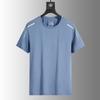 Ice silk short-sleeved T-shirt men's summer loose large size round neck short-sleeved men's sports casual quick-drying top versatile