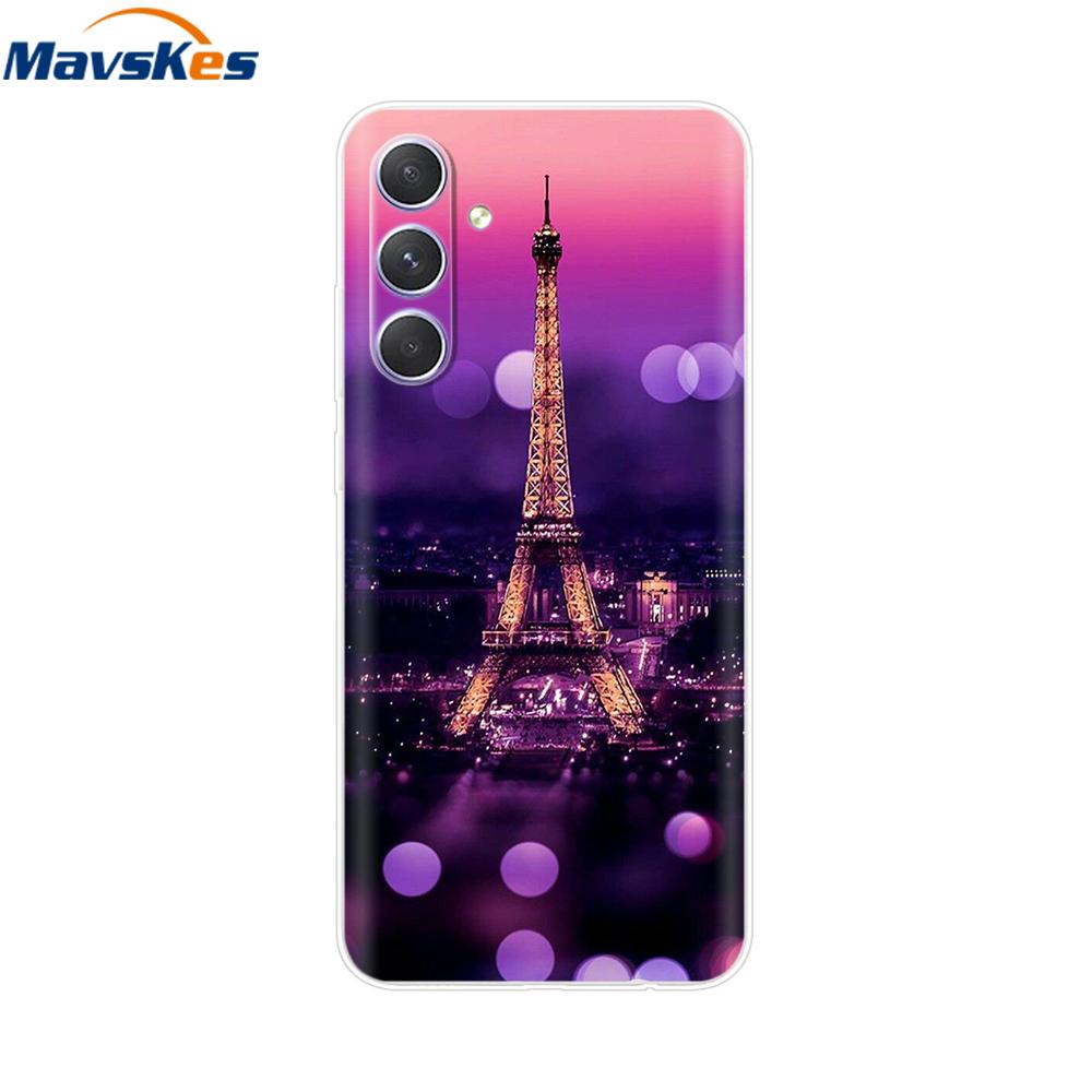 Shockproof Clear Silicone Soft Phone Back Case For Samsung Galaxy A55 5G SM-A556V A 55 Cases Cover Coque Shell Bags Mask Fundas