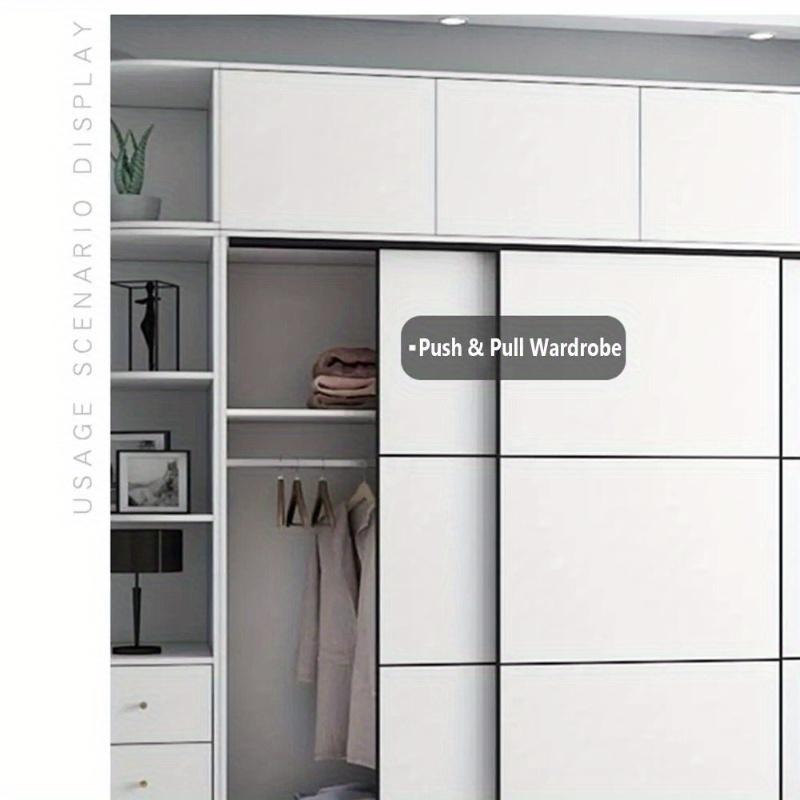 2 Stück Selbstklebender Riegel L-Typ Unsichtbarer Starker Magnetischer Stahl Schnappriegel Türsaugung Schrank Schrank Schließer Heimwerkerbedarf