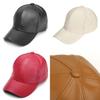 Premium Quality Unisex Women Soft Faux Leather Baseball Cap For Biker Outdoor Use