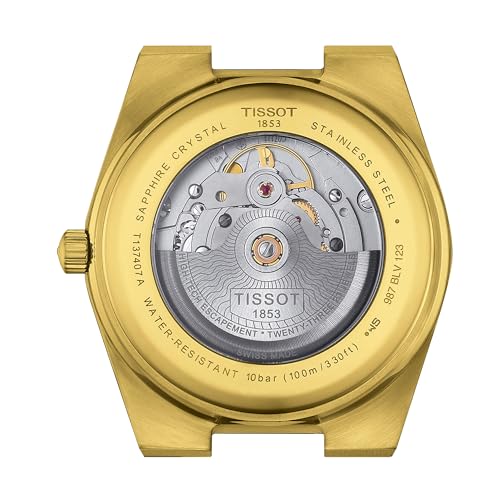 Tissot PRX Powermatic 80 Watch with Champagne Dial and Bracelet, Men's, Officially Imported, Model T1374073302100