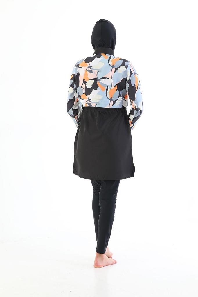 Muslimischer bescheidener islamischer Burkini-Strand-Schwimmanzug für Damen, Bademode, Hijab, Strandmode, Badeanzug 