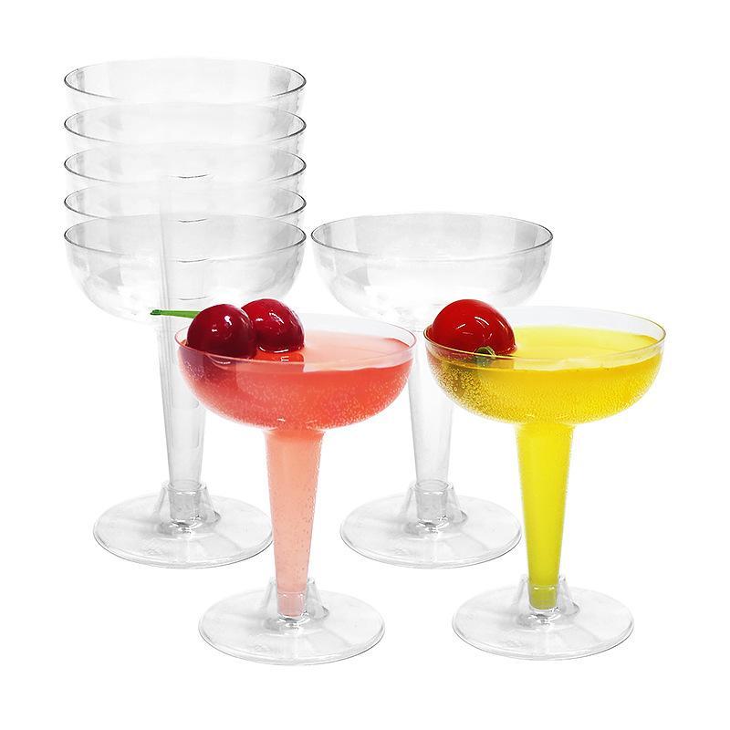 10Pcs Shatterproof Clear Plastic Champagne Flutes Disposable Leakproof Cups for Bridal Party Anniversary Celebrations