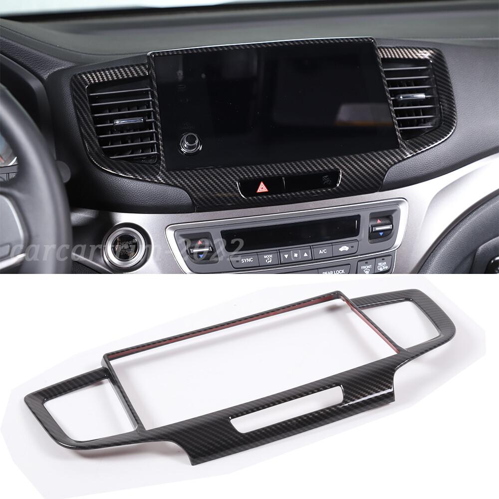 Carbon Fiber ABS Navigation Screen Frame Trim for Honda Pilot  -21