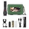 LED COB Flashlight 500 lm Ultra Bright Powerful Zoomable Flashlight