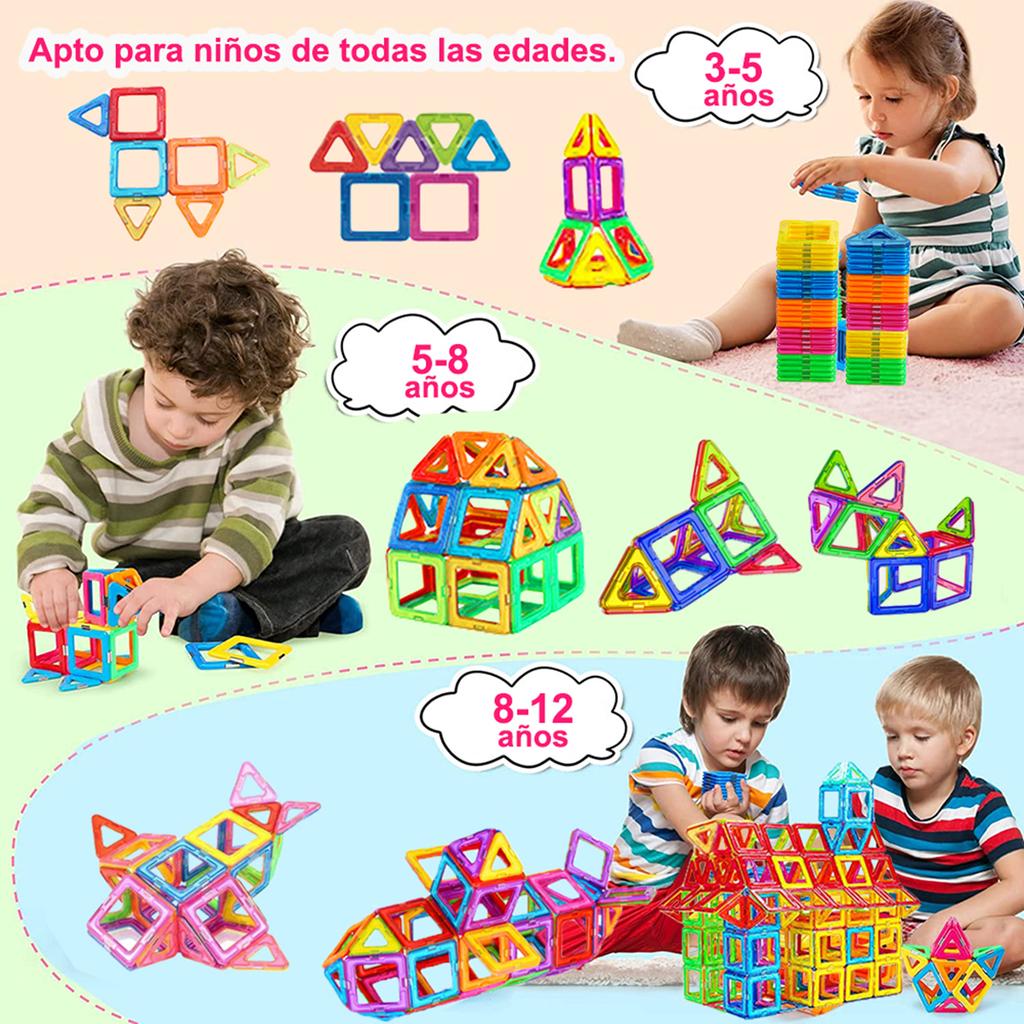 Blocs De Construction Magnétiques Pour enfants,DIY Ensemble De Construction, Jouets D'anniversaire Et d'Halloween, Cadeau