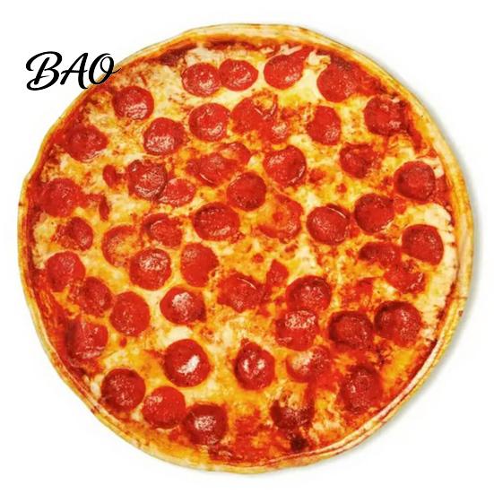Fun Blanket for Movie Night Round Food Blanket, Realistic Themed Throw 59 Inch Novelty Waffle Pizza Burrito Donut Wrap, Soft Cozy Home Sofa Bed Travel