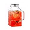 Large Capacity Square Glass Water Kettle for Home Use - Perfect for Summer Refrigeration
