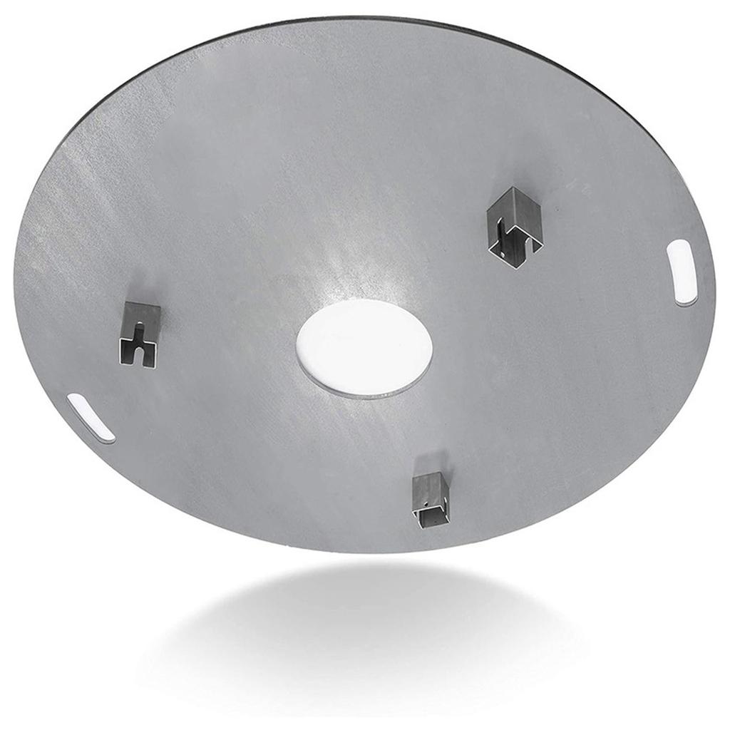 Pack of 3 Grill Spacers Grilling Plate Rack Stainless Steel Texture Suitable for Fire Plate and Grill Barrel Distance