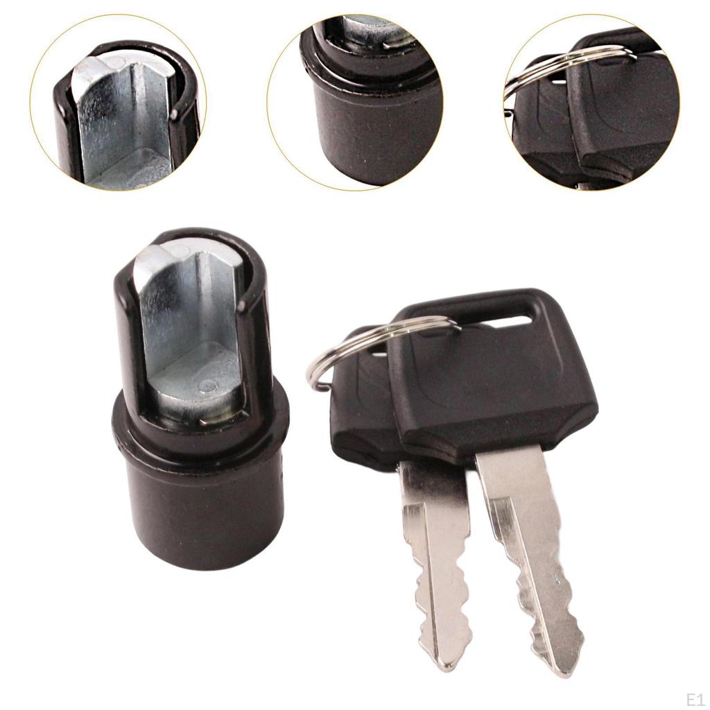 Lock for Roll-up Truck Bed Cylinder 2 Keys Trucks Tool Box Locks with Portable