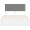 Bed Frame with Upholstered Headboard Light Grey 120 x 190 cm