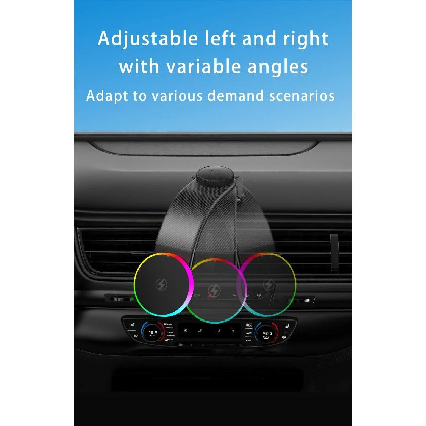 Car Magnetic GPS Phone Holder Stand 15W Wireless Charger Cellphone Bracket For Magsafe iPhone 17~12 Pro Max Fast Charging Mount