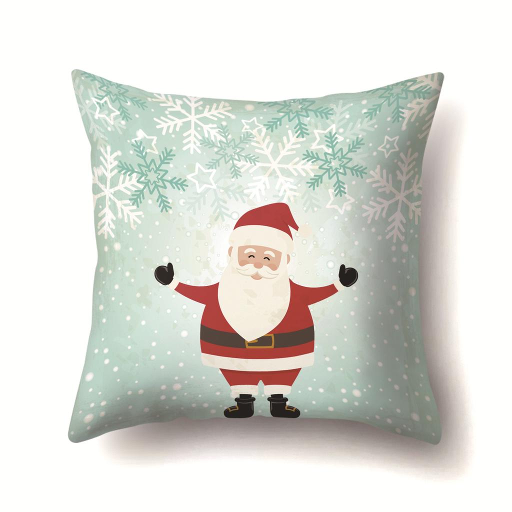 Christmas Gifts Santa Claus Pattern Pillow Polyester Home