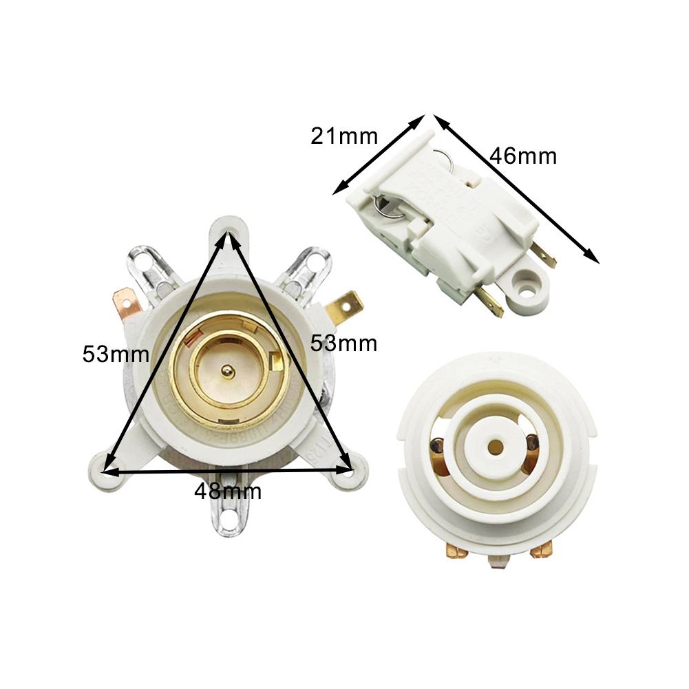 3 Stück Wasserkocher Zubehör Basis Thermostat Temperaturschalter Anschluss Schalter Anschluss-Set Elektrogeräte Zubehör
