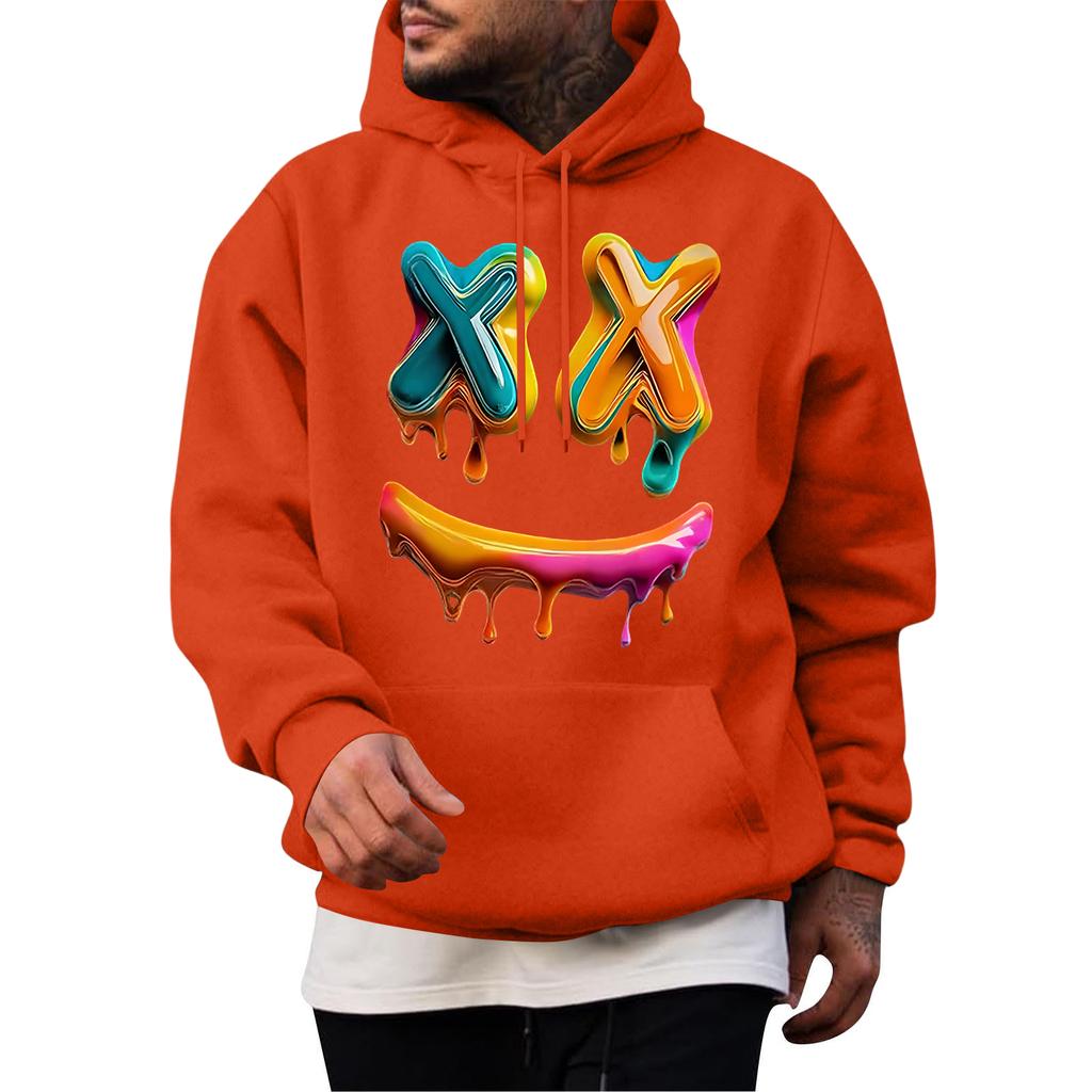 Men's Casual Hoodie Fashion  Sweatshirt With Hood Leisure Tops Teenager Streetwear Fashion Long Sleeve Shirt Warm