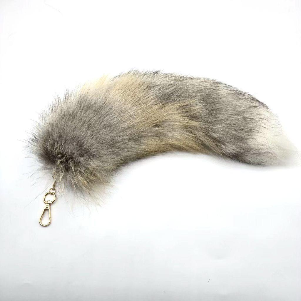 Hänge Nyckelring med Rävsvans & Handväskcharm Tillbehör