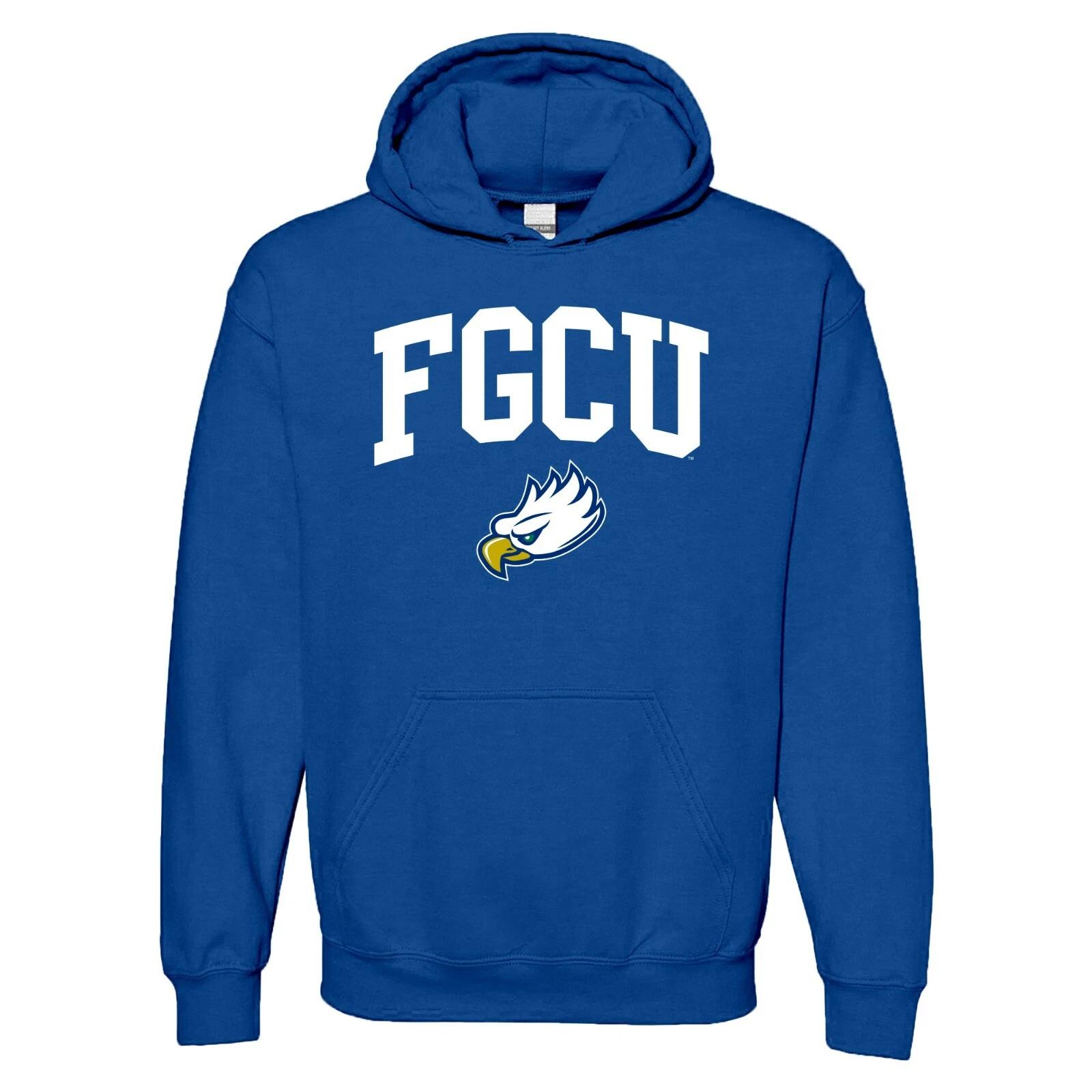 FGCU Eagles Arch Logo Hooded Sweatshirt - Royal S