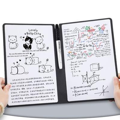 Erasing Whiteboard Notepad A5 Writing Board Folding Whiteboard Notebook  for Office