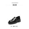 Sijiatu Spring British Style Loafers with Thick Soles and Increased Height, Wearing Small Leather Shoes for Women 9YJ53AA5