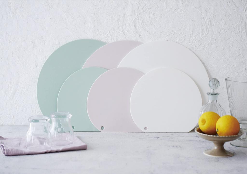 Ihara Planning Skär Smidigt Antibakteriellt Skär Elfenben Tillverkad i Japan Bräda, Blad, Bräda, Vit, NC-IW,