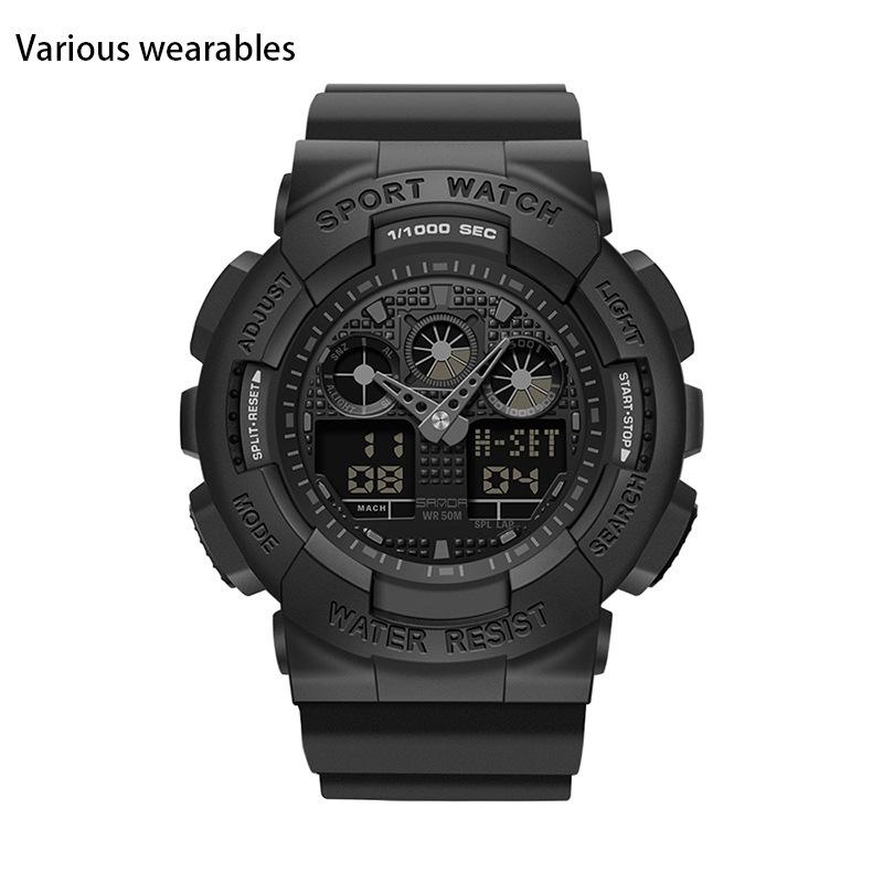 Pánské stylové Harajuku trendy digitální sportovní voděodolné pro muže a ženy, korejská verze Jednoduché elektronické hodinky