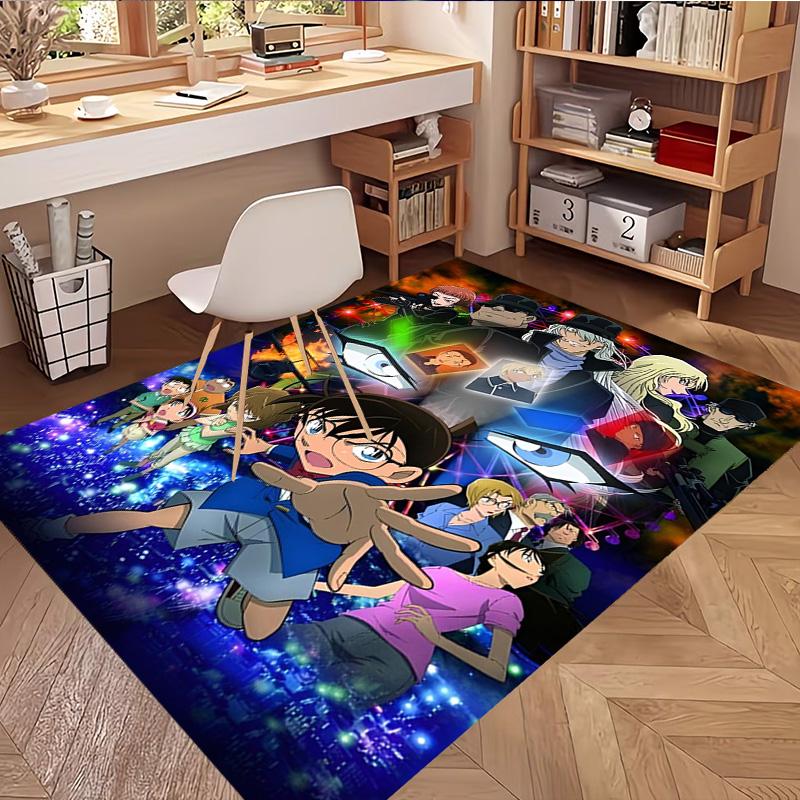 Detective Conan Teppichdruck, Waschbarer Bodenläufer, Für Eingangsbereich Studentenwohnheim Waschküche Büro Arbeitszimmer, Heimdekoration Geburtstags-Weihnachtsgeschenk