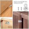 30PCS Metal Double Hole Fastener Plates Hardware Set Easy To Use for Cabinet Door Hinges Installation & Panel Joining