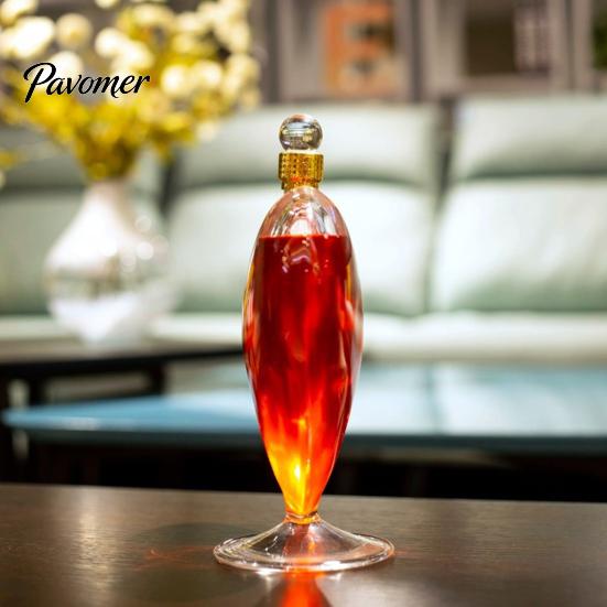 Wykwintne Szkło na Imprezy Butelka Wina w Kształcie Serca z Szczelnym Zamknięciem, Elegancki Kryształowy Dekanter na Likier Dekoracyjny, 500ml/1000ml