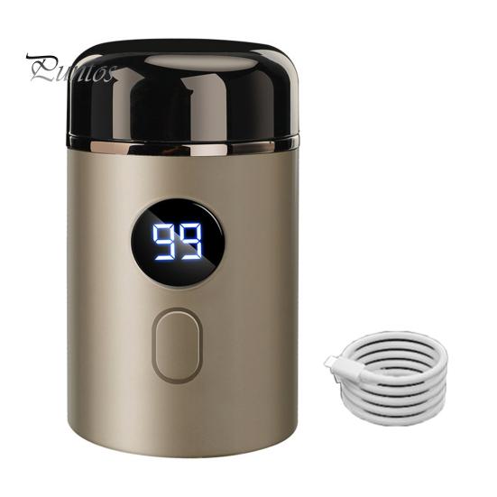 

Мини-электробритва с ЖК-дисплеем, USB-перезаряжаемая, водонепроницаемая, для влажной и сухой езды, бритва, портативный триммер для бороды, инструмент для удаления волос для отца и мужа