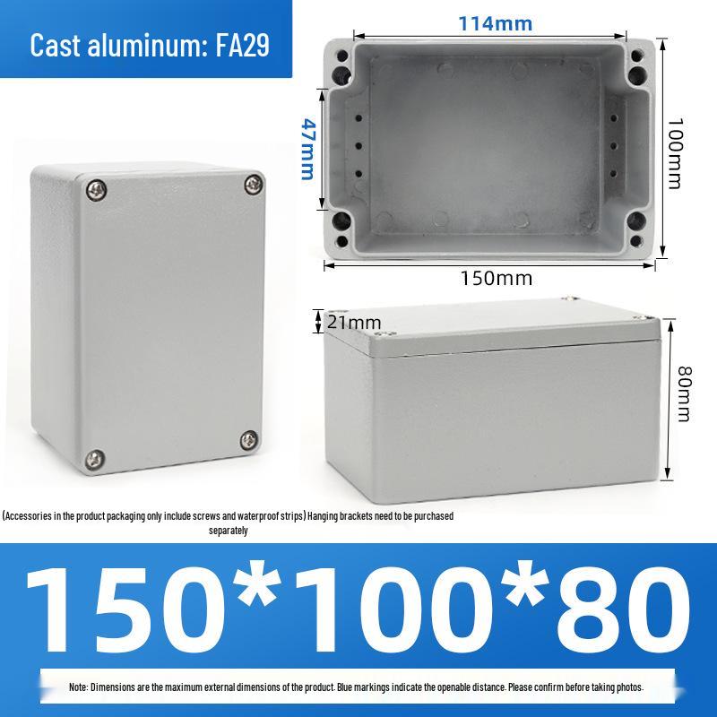 Outdoor Waterproof Die-Cast Aluminum Junction Box with Sealed Push Button Switch
