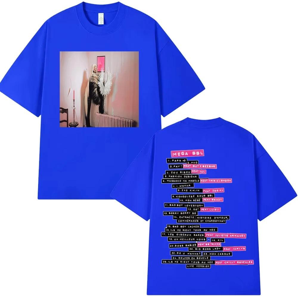 

Rapper Theodora Mega Bbl album graphics 100Cotton music Tshirt Men 2026 New Summer Hip hop unisex Short sleeve shirt fan gifts S