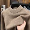 Knitted Sweater Men'S Autumn And Winter Semi-Turtleneck Solid Color Sweater Knitted Sweater Men'S Hair Generation Sweater Bottoming Shirt