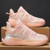Mens Low-Cut Basketball Shoes Practice Performance Lightweight Breathable PU Mesh Sneakers