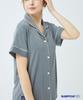 Seullipikaes Solid Spandex Short Sleeve Pajamas [Women]_3C