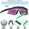 Queshark 4 lentilles/ensemble hommes femmes lunettes de soleil polarisées cyclisme sport vtt lunettes de vélo équitation vélo de route lunettes lunettes QE58-01