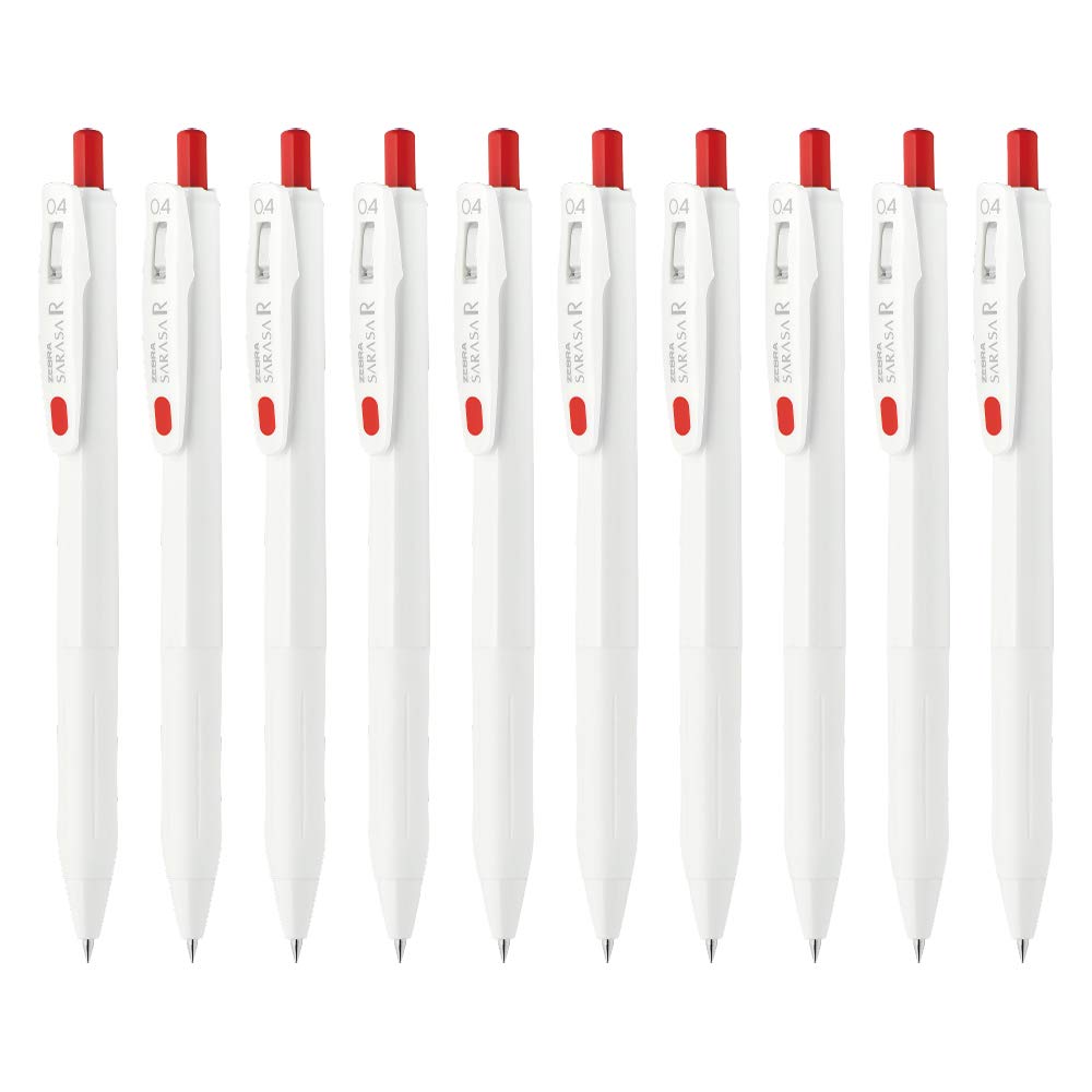 

Zebra Gel Ballpoint Pen Sarasa R Red 10 pieces 0.4mm B-JJS29-R1-R