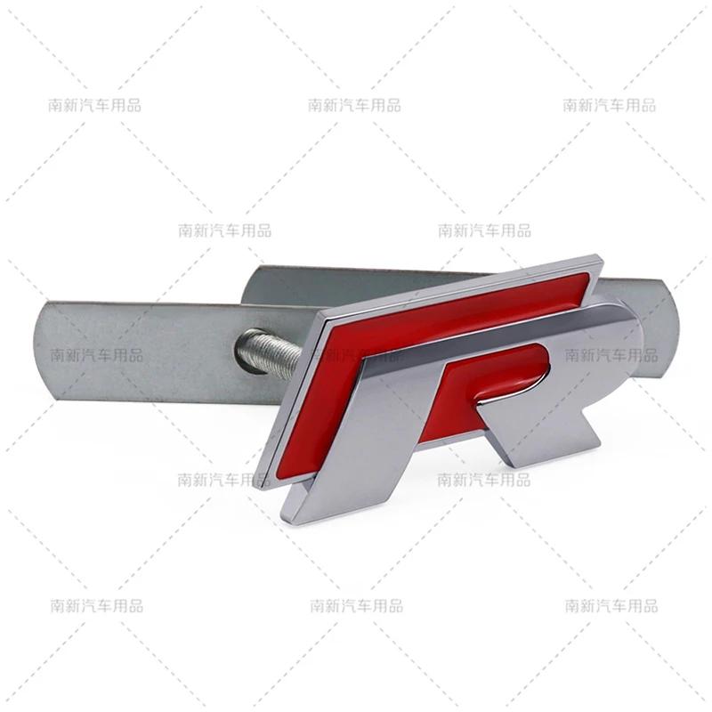 BHD1 GOLF VW For VOLKSWAGEN VW 2026 New 3D Metal R Grill Emblem Badge R line Grille Stickers For Volkswagen VW R Rline Bora Golf GTI