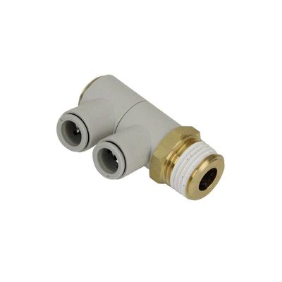 Pipe Double Universal Elbow for for 10mm (SK11) One-touch Fitting, Tubing, Hose, R1/2, KQ2VD10-04AS