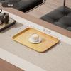 Imitation Wood Grain Rectangular Tea Tray for Water Cups and Dessert Plates