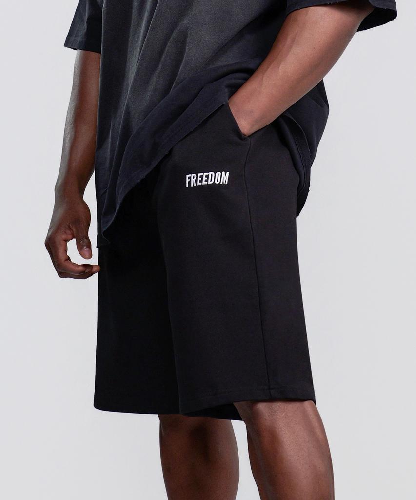 FREEDOM Basic Bermuda Cotton Shorts (Black)