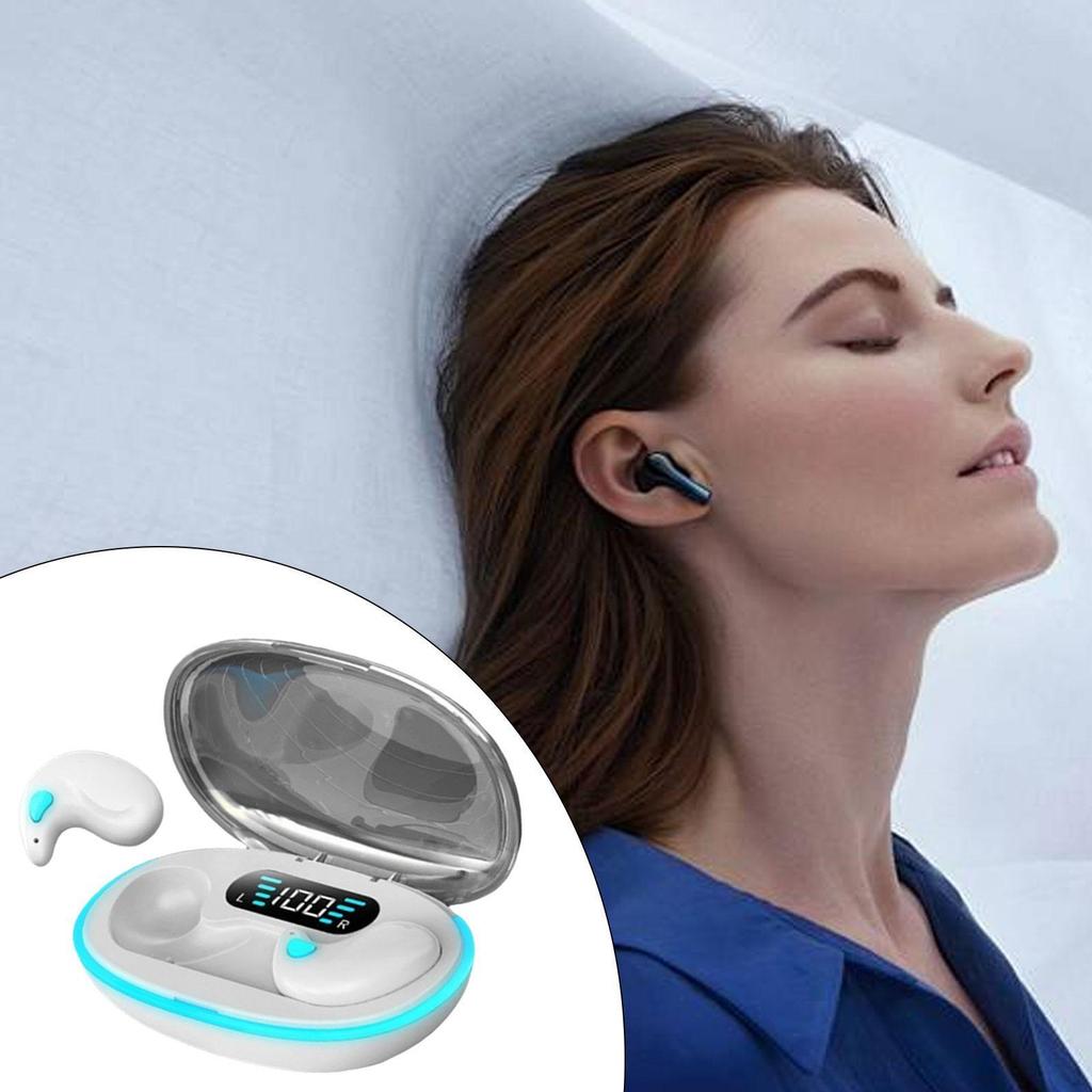 Earbuds Earphones In Ear for Work Travel Ergonomic Portable with Charging Case Headphones